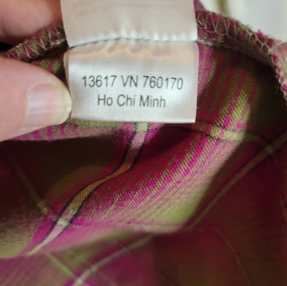 Burton Dryride Blitz Flannel. Snowboarding. Pink and green. Womens M - Picture 7 of 10